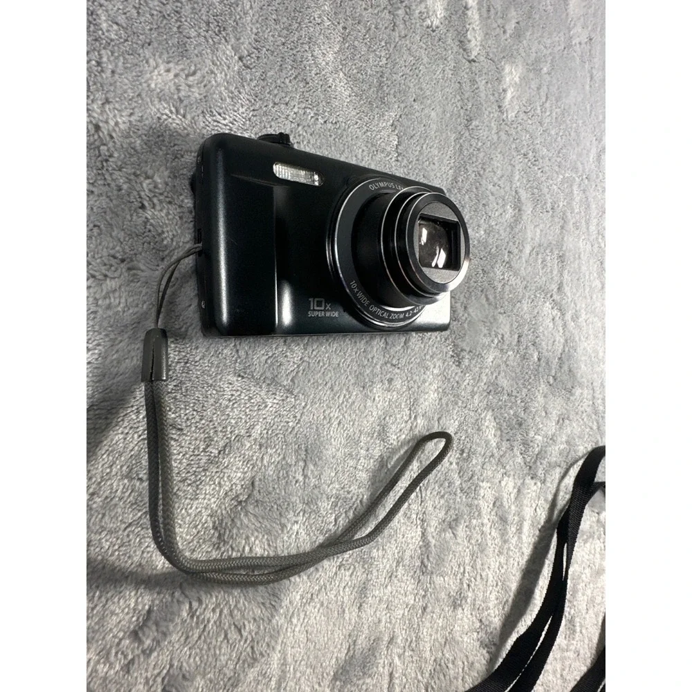 Olympus VR-350 Black 16MP Digital Camera 10x Optical Zoom Bundle with Box Case